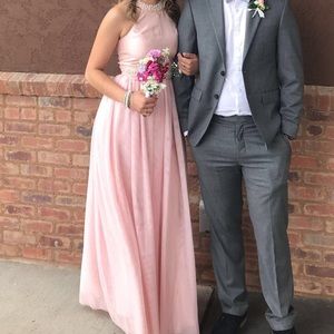 Blush prom or bridesmaid dress